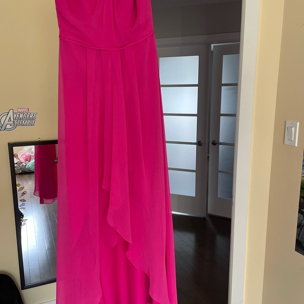 Onia Begonia Strapless Fuchsia Maxi Dress